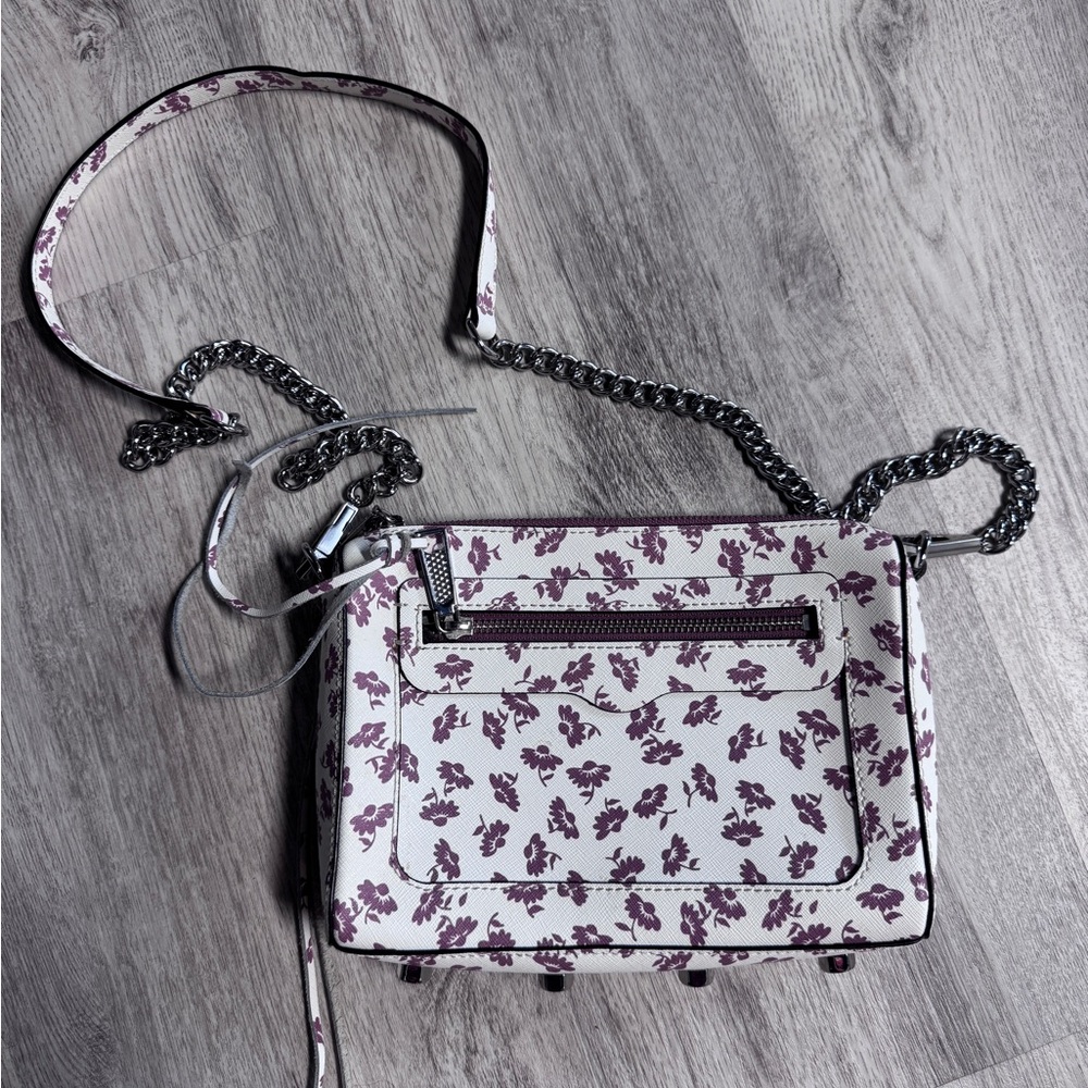 Rebecca Minkoff Floral White and Purple Women's Bag